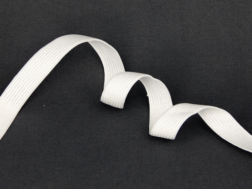 картинка Тесьма эластичная вязаная (стандарт) 15 мм белая к2946 АО «Лента»