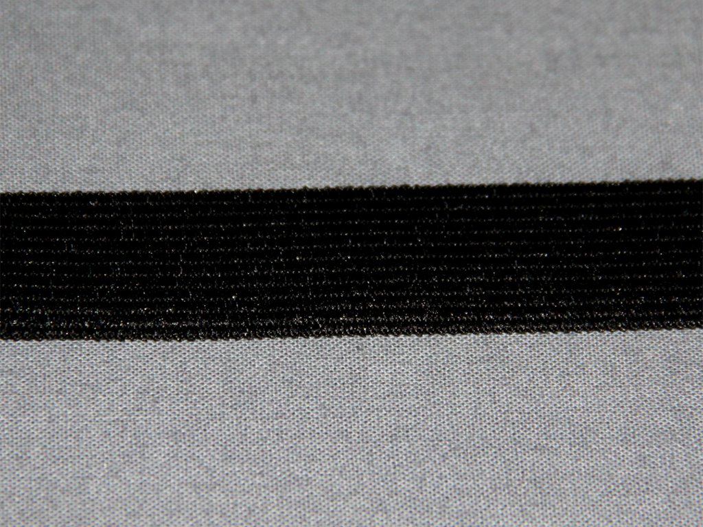 картинка Тесьма вязаная окантовочная черная 20мм АО «Лента»